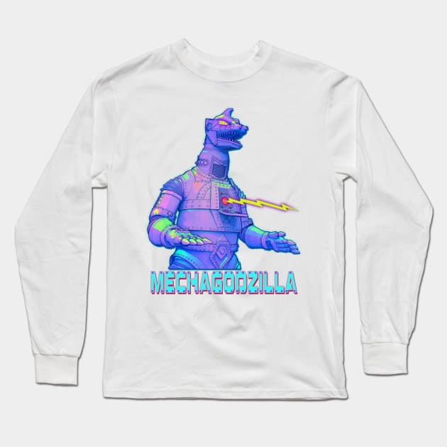 Mechagodzilla Long Sleeve T-Shirt by Digiwip